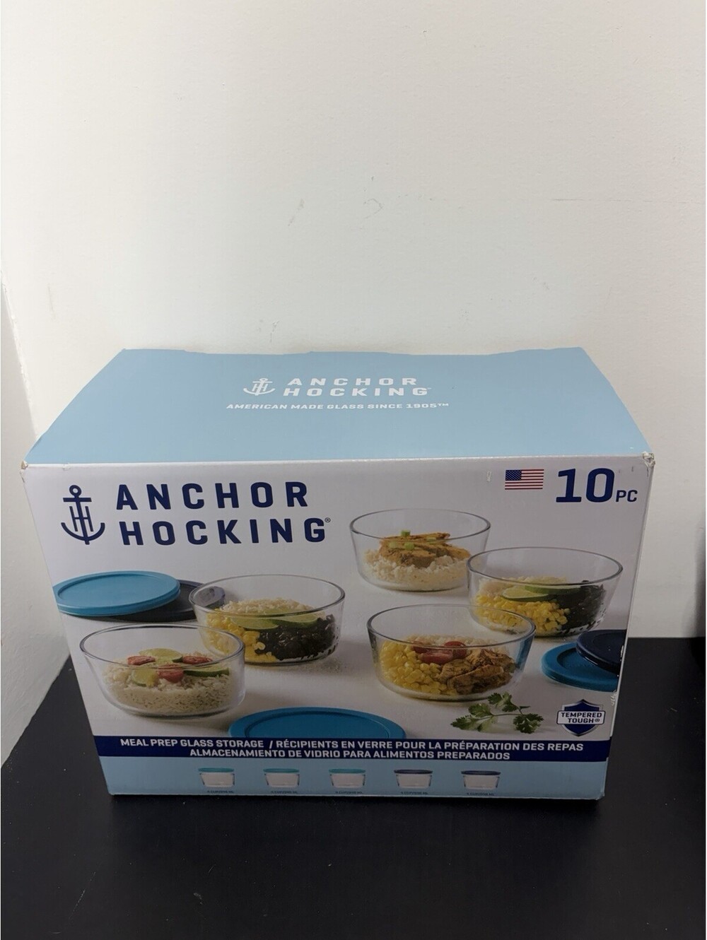 Anchor Hocking Glass 10 Piece Storage Set